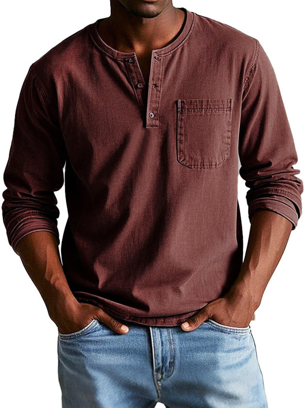 The Ellis™ Vintage Henley Shirt
