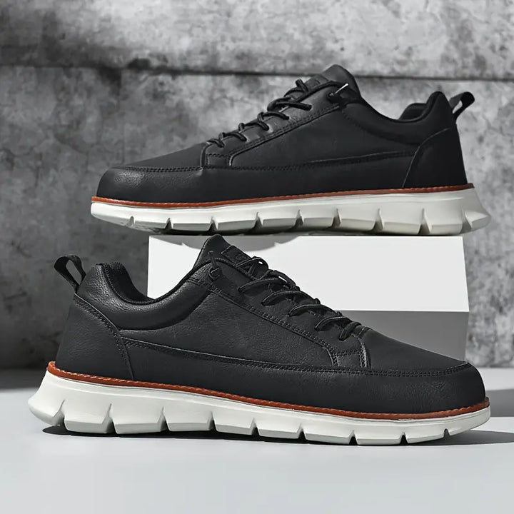 StrideCore™ Leather Comfort Sneakers