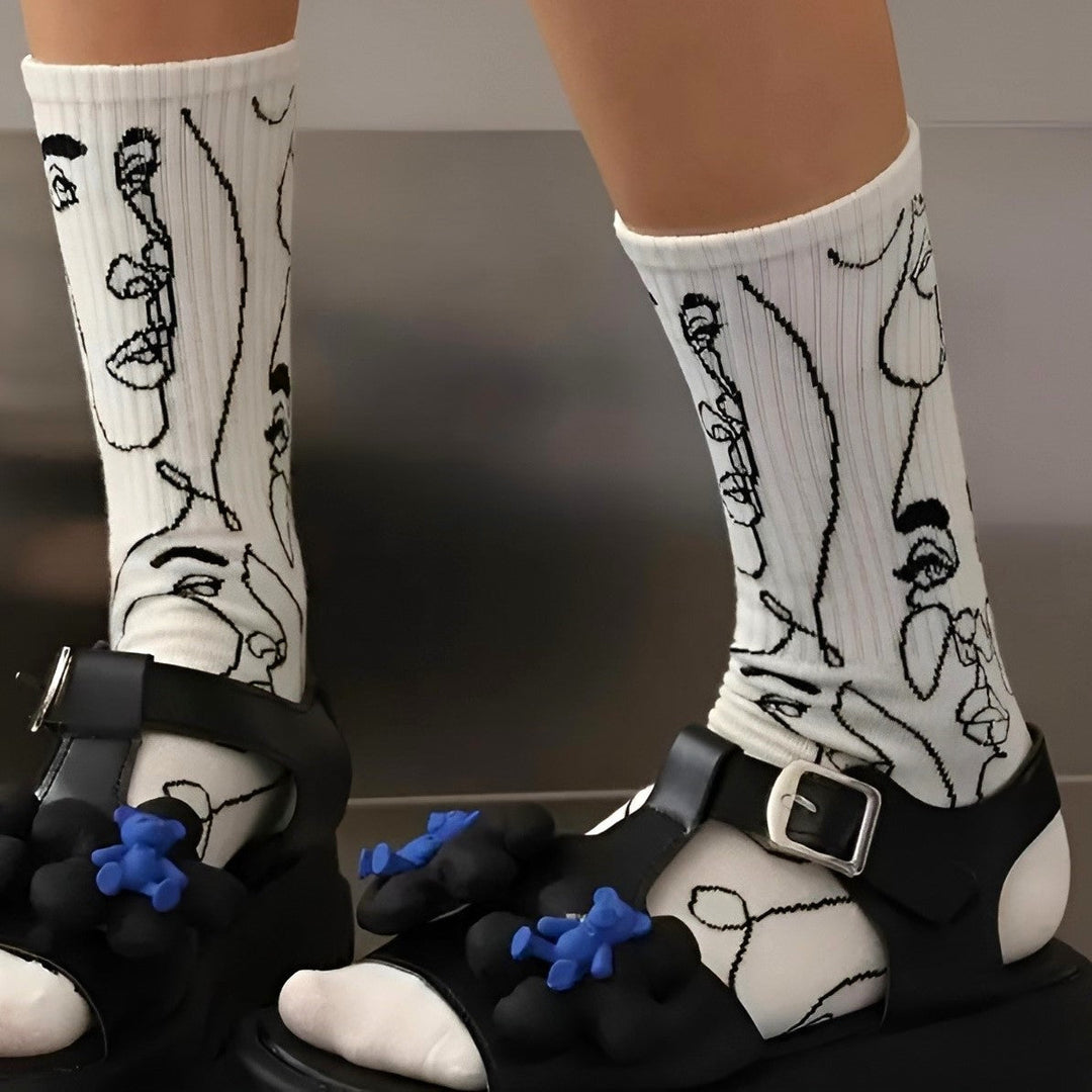 ArtSole™ Abstract Line Socks