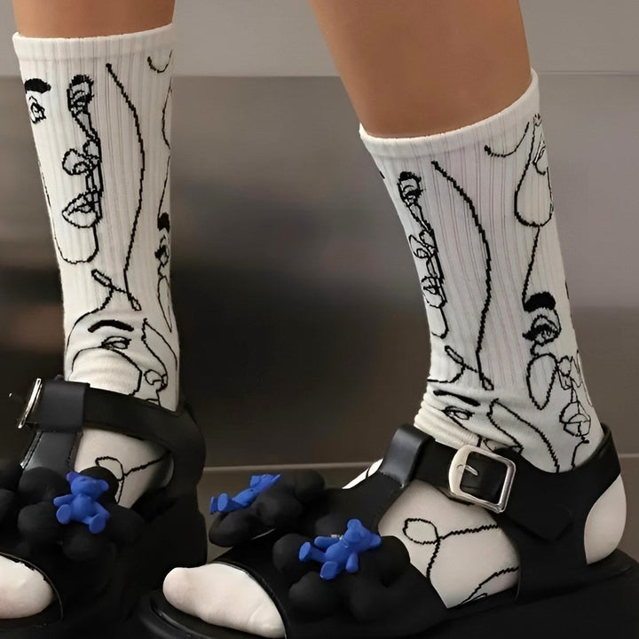 ArtSole™ Abstract Line Socks