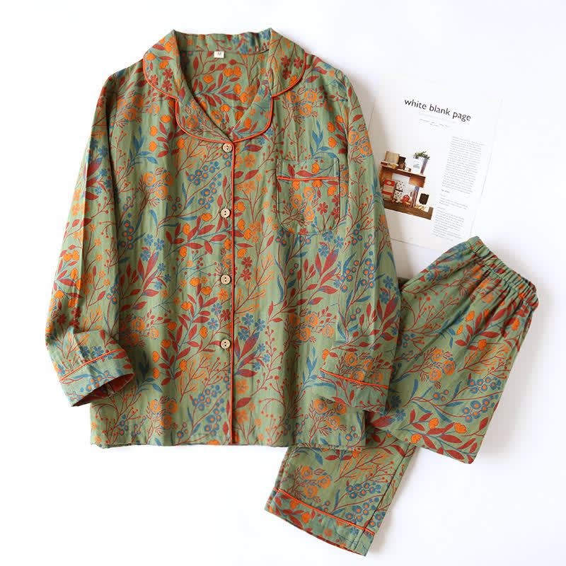 LunaBloom™ | Vintage Floral Pajama Set