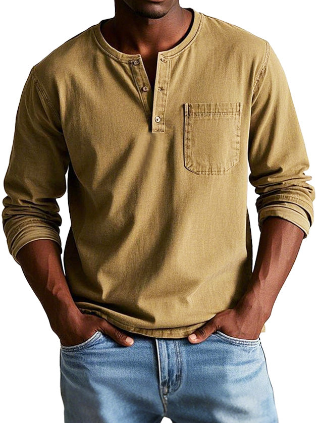 The Ellis™ Vintage Henley Shirt