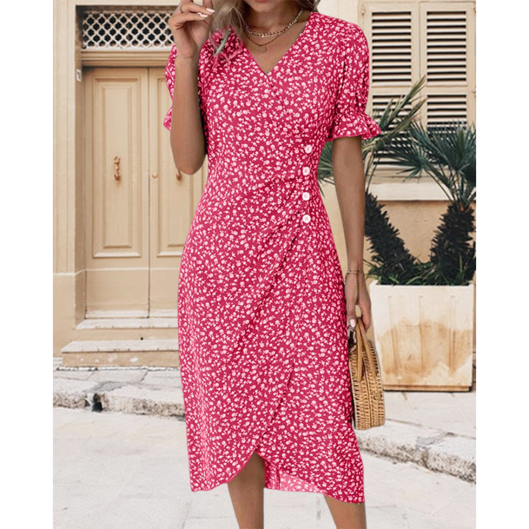 Maribel™ | Elegant Wrap Midi Dress