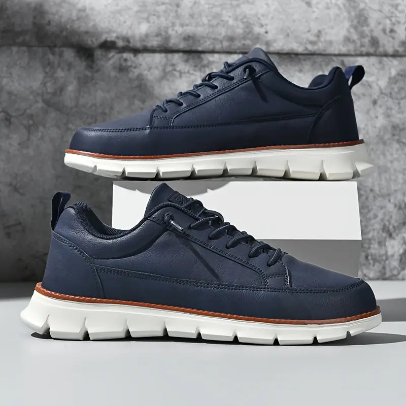 StrideCore™ Leather Comfort Sneakers