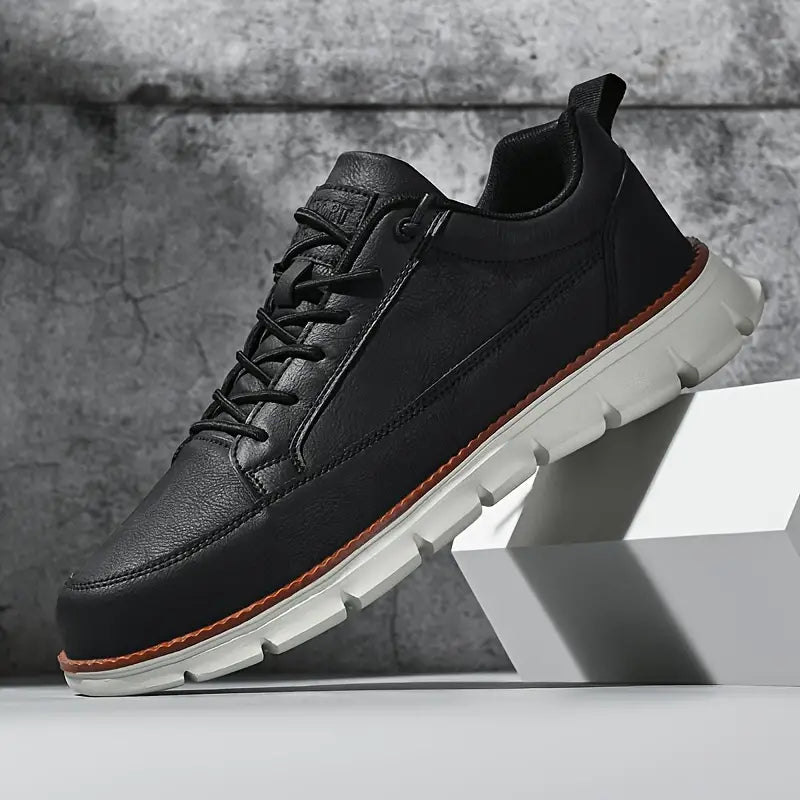 StrideCore™ Leather Comfort Sneakers