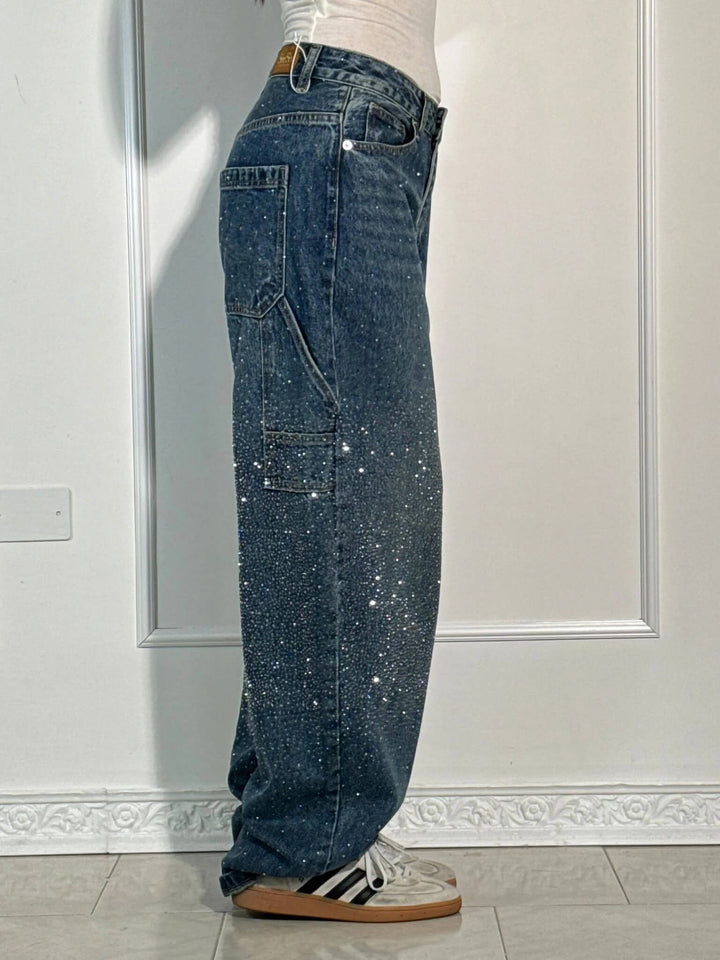 NovaGlow™ High-Waisted Wide Leg Jeans