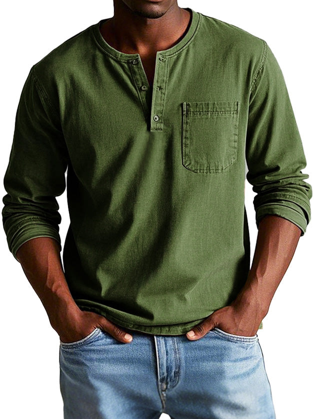 The Ellis™ Vintage Henley Shirt