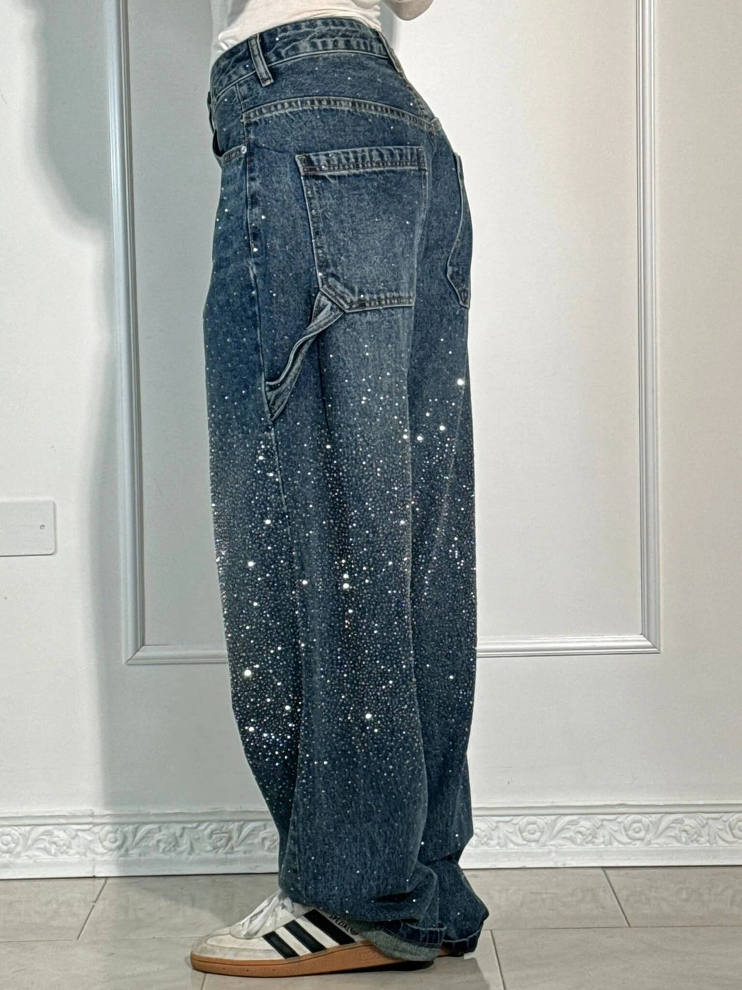 NovaGlow™ High-Waisted Wide Leg Jeans