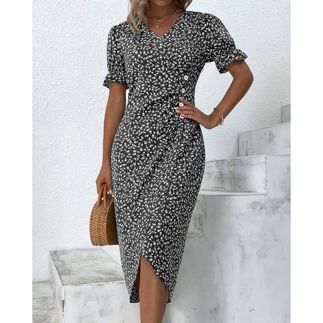 Maribel™ | Elegant Wrap Midi Dress