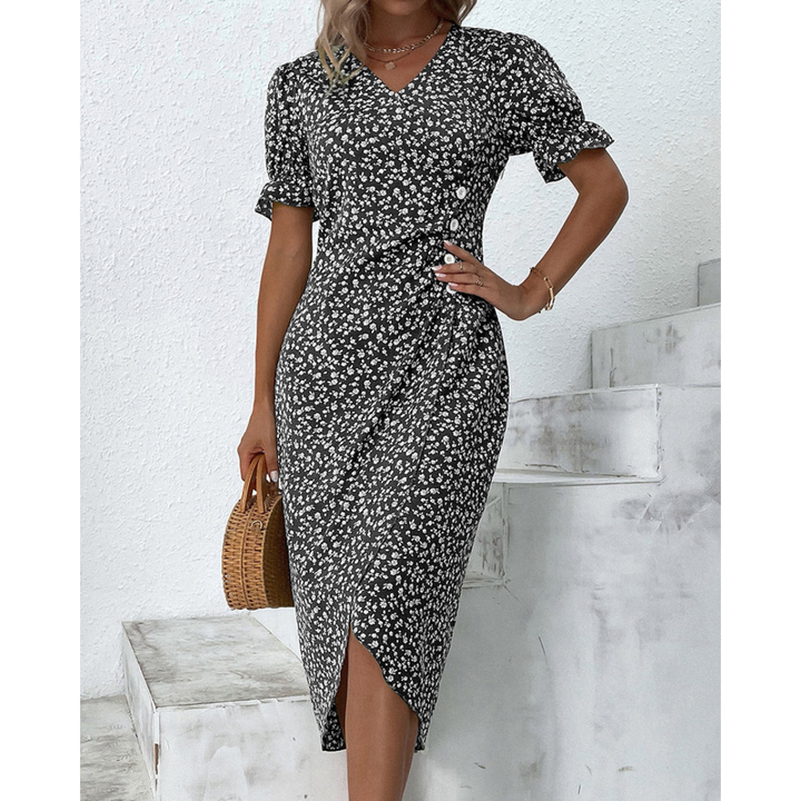Maribel™ | Elegant Wrap Midi Dress
