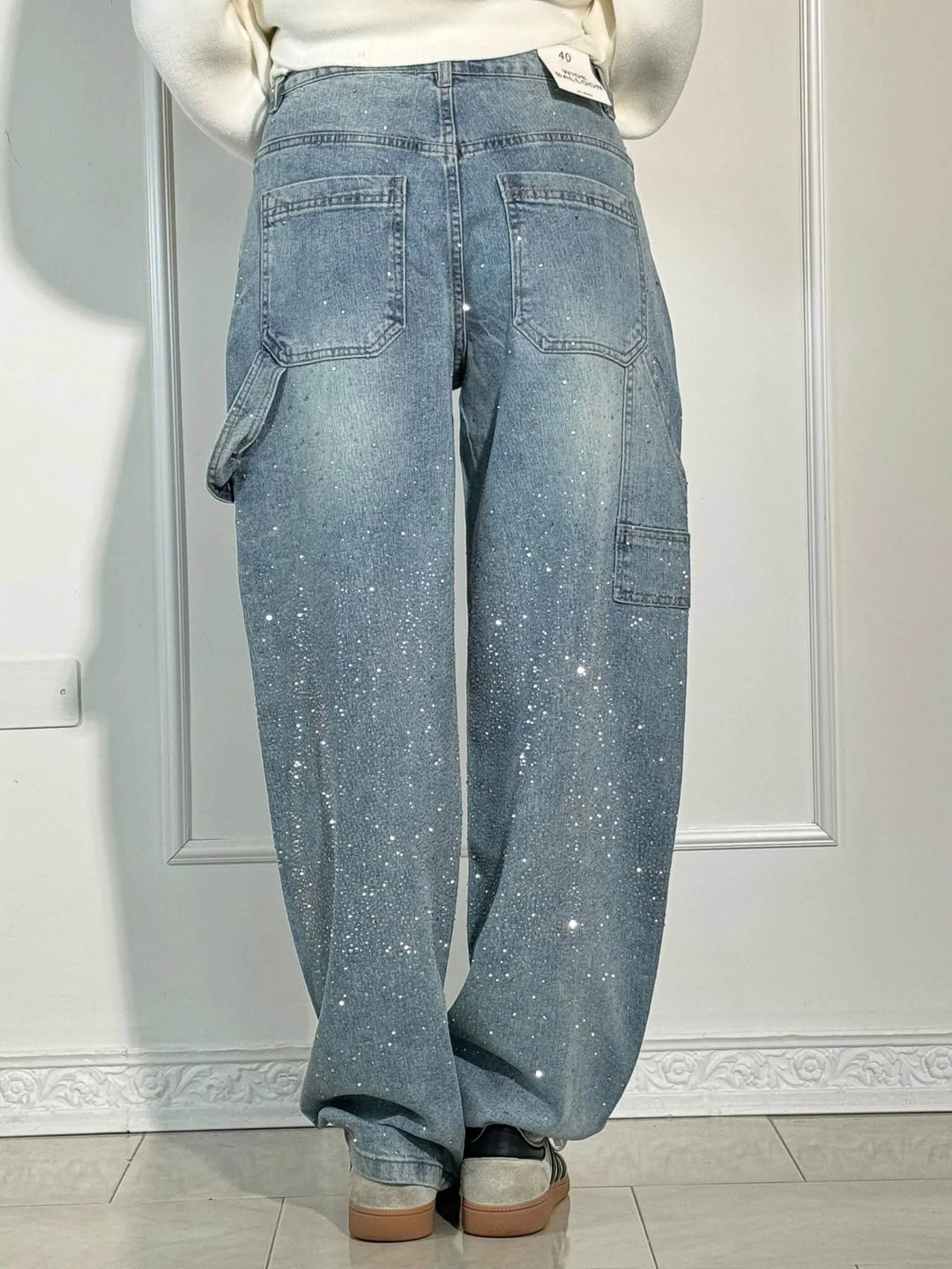 NovaGlow™ High-Waisted Wide Leg Jeans