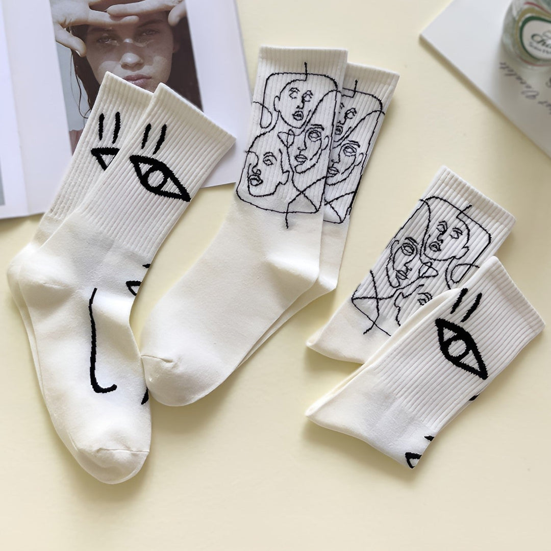 ArtSole™ Abstract Line Socks