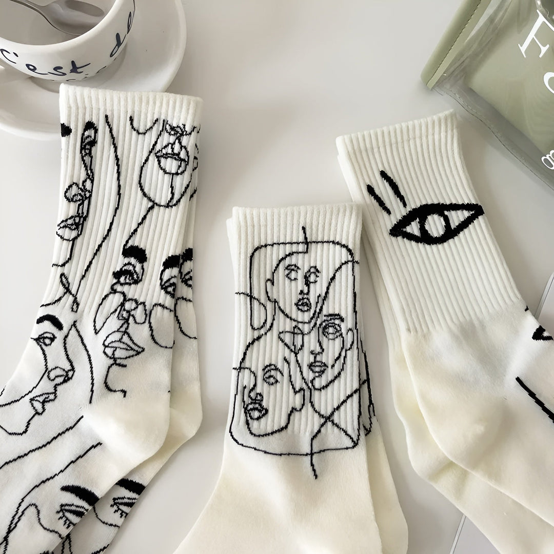 ArtSole™ Abstract Line Socks