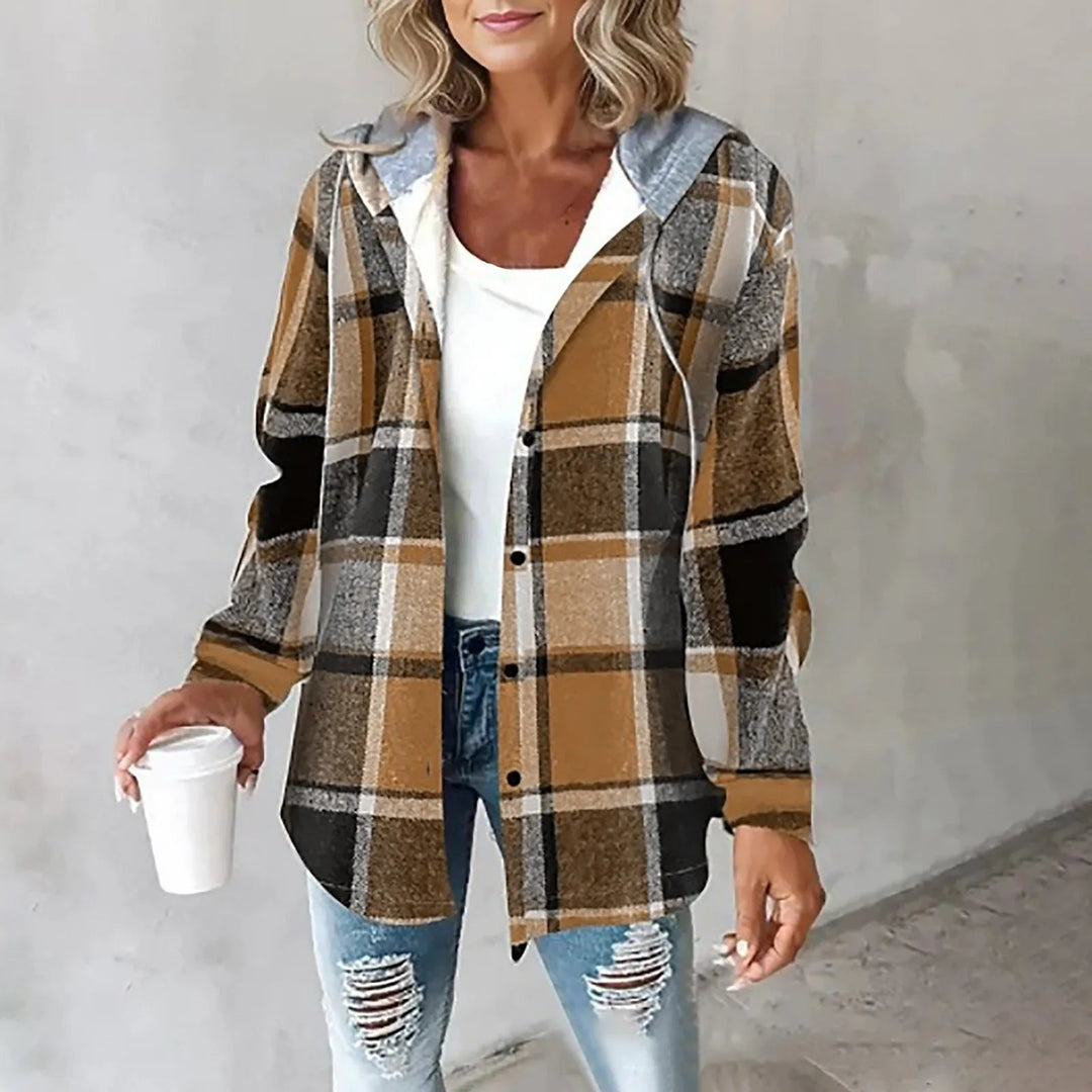 Ava Plaid Hooded Jacket