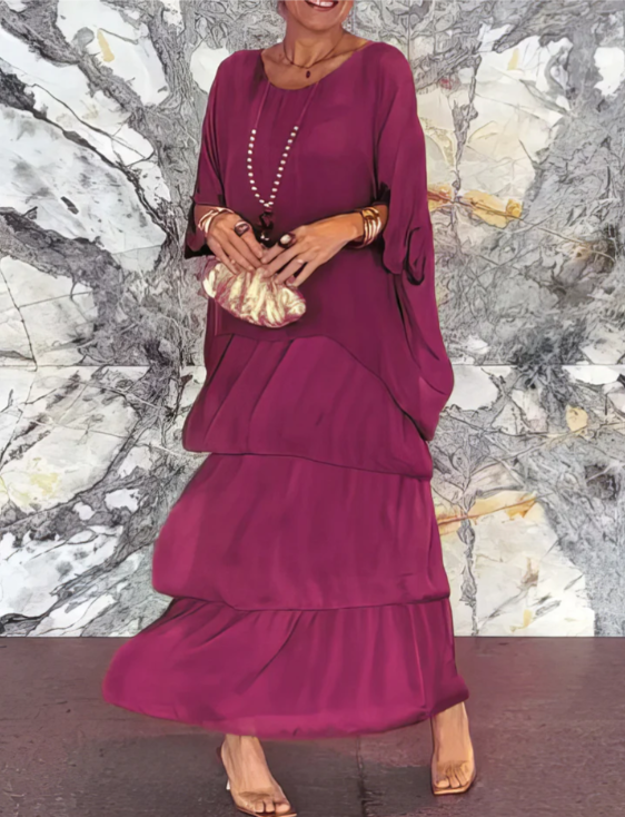 Seraphina™ | Effortless Layered Maxi Dress