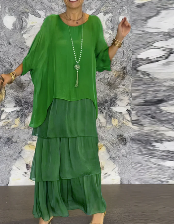 Seraphina™ | Effortless Layered Maxi Dress