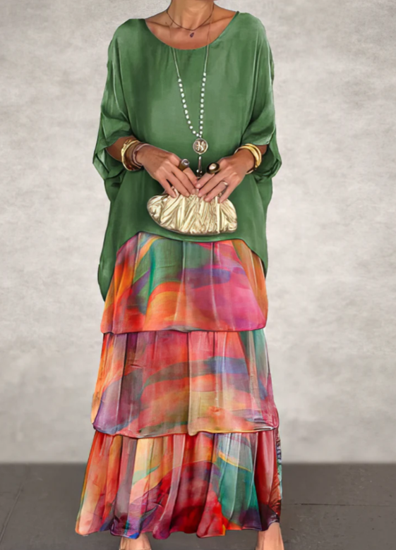 Seraphina™ | Effortless Layered Maxi Dress