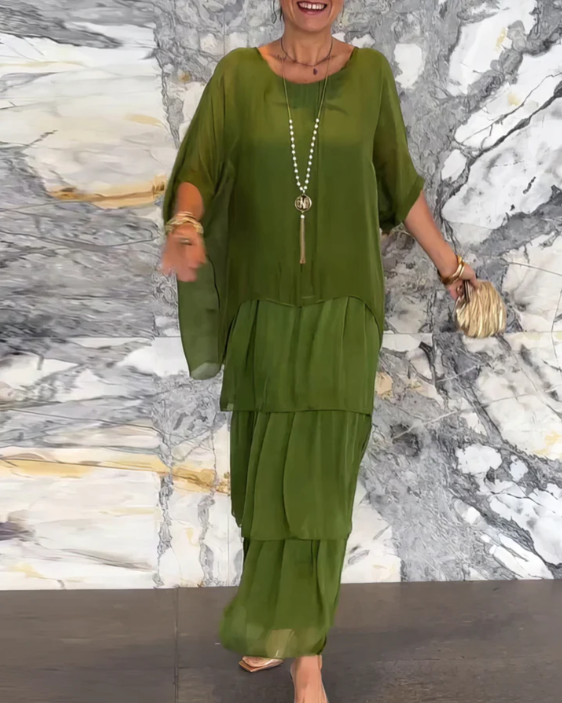 Seraphina™ | Effortless Layered Maxi Dress