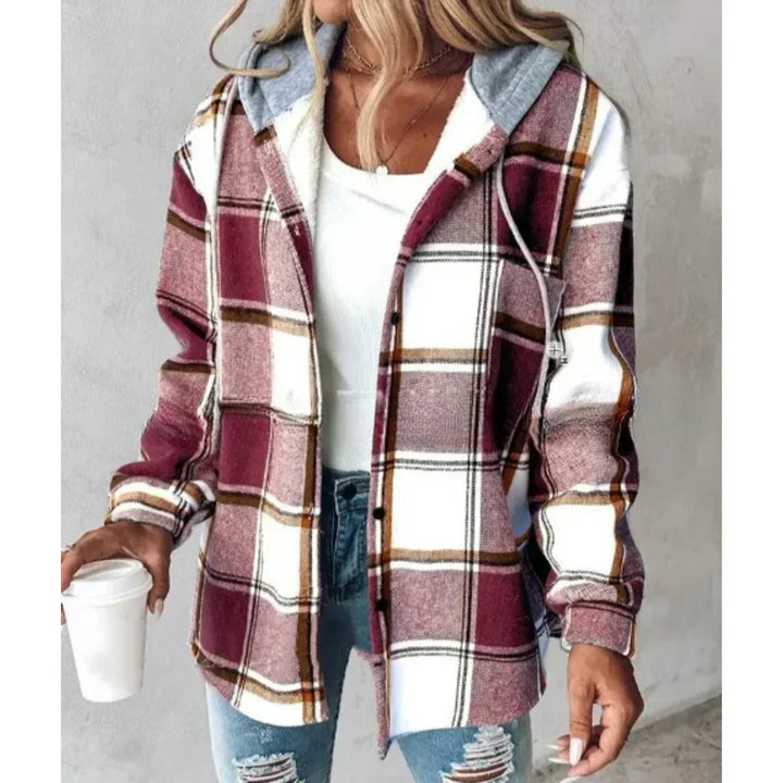 Ava Plaid Hooded Jacket