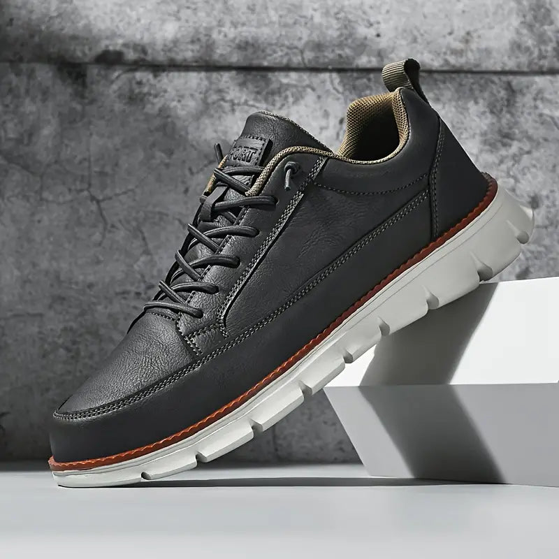 StrideCore™ Leather Comfort Sneakers