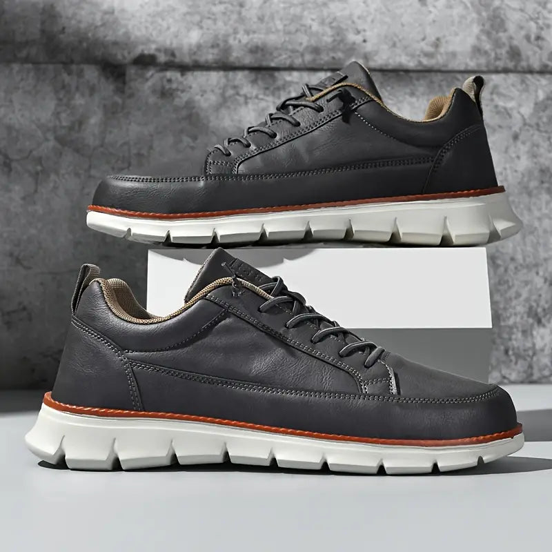 StrideCore™ Leather Comfort Sneakers