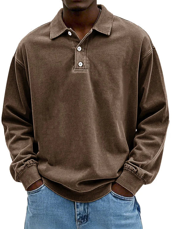 William™ Vintage Long-Sleeve Polo